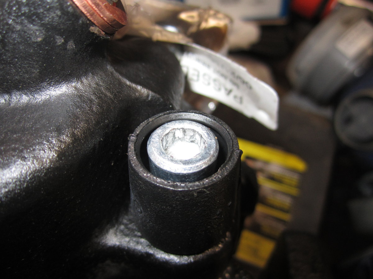 Rounded head on slider pin