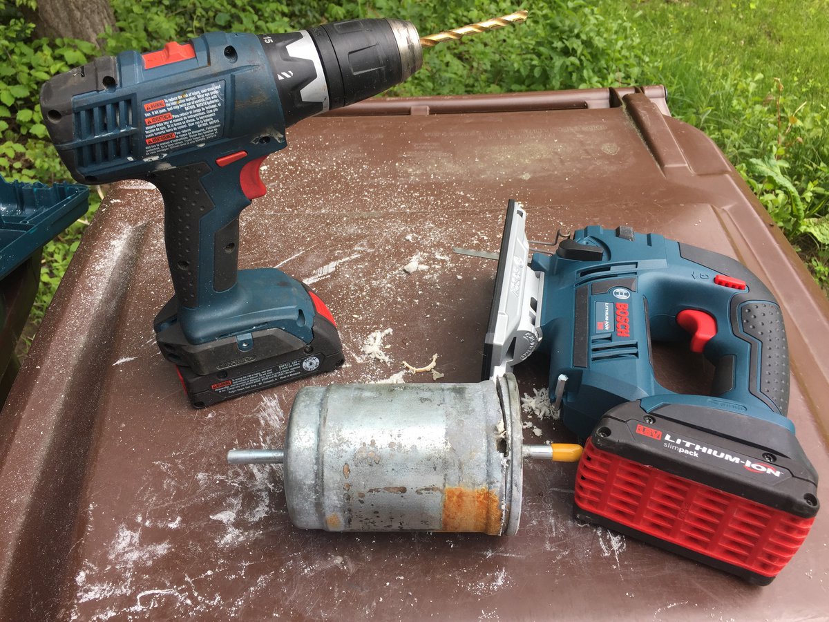 Drilled a 3 mm hole, then zipped around with a jigsaw blade