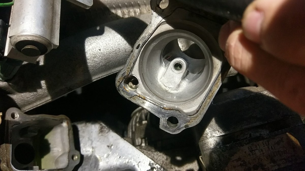 Bet you can't tell where it was leaking from!!