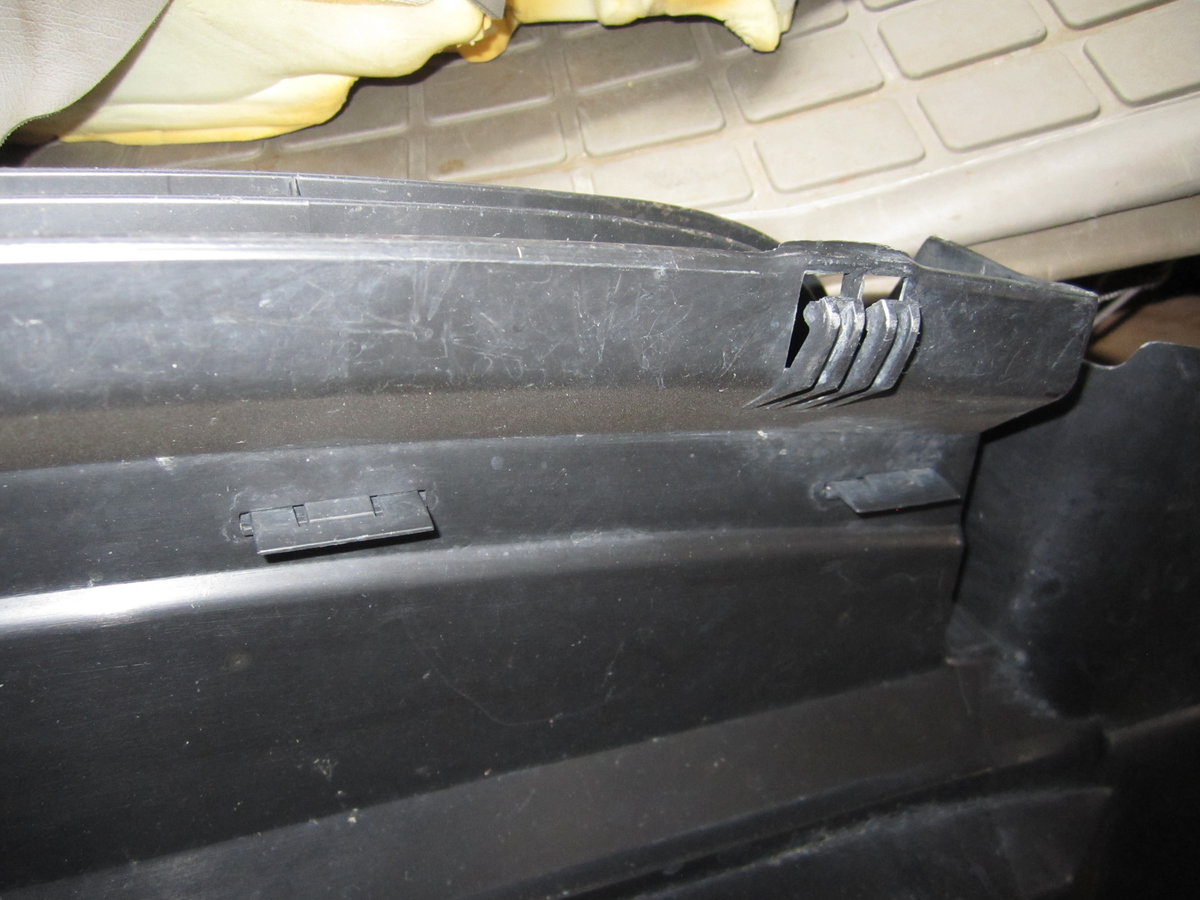 Snap clips viewed from below