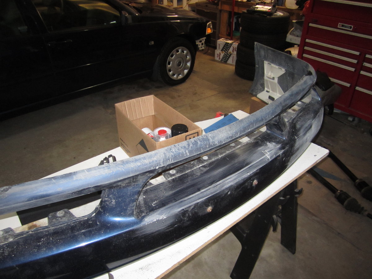 Damage to bottom front bumper lip