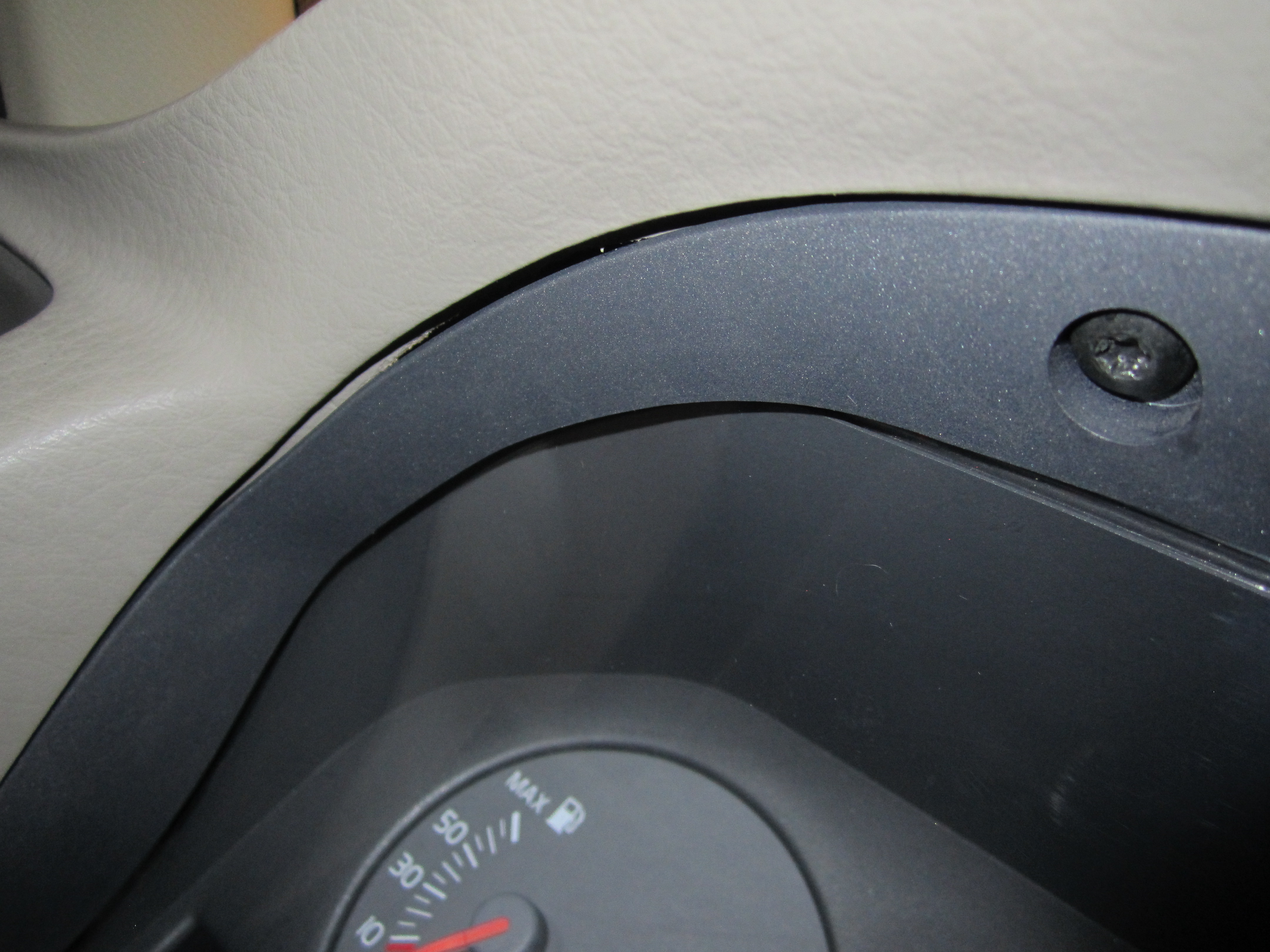 Another view of LH side cluster fitment