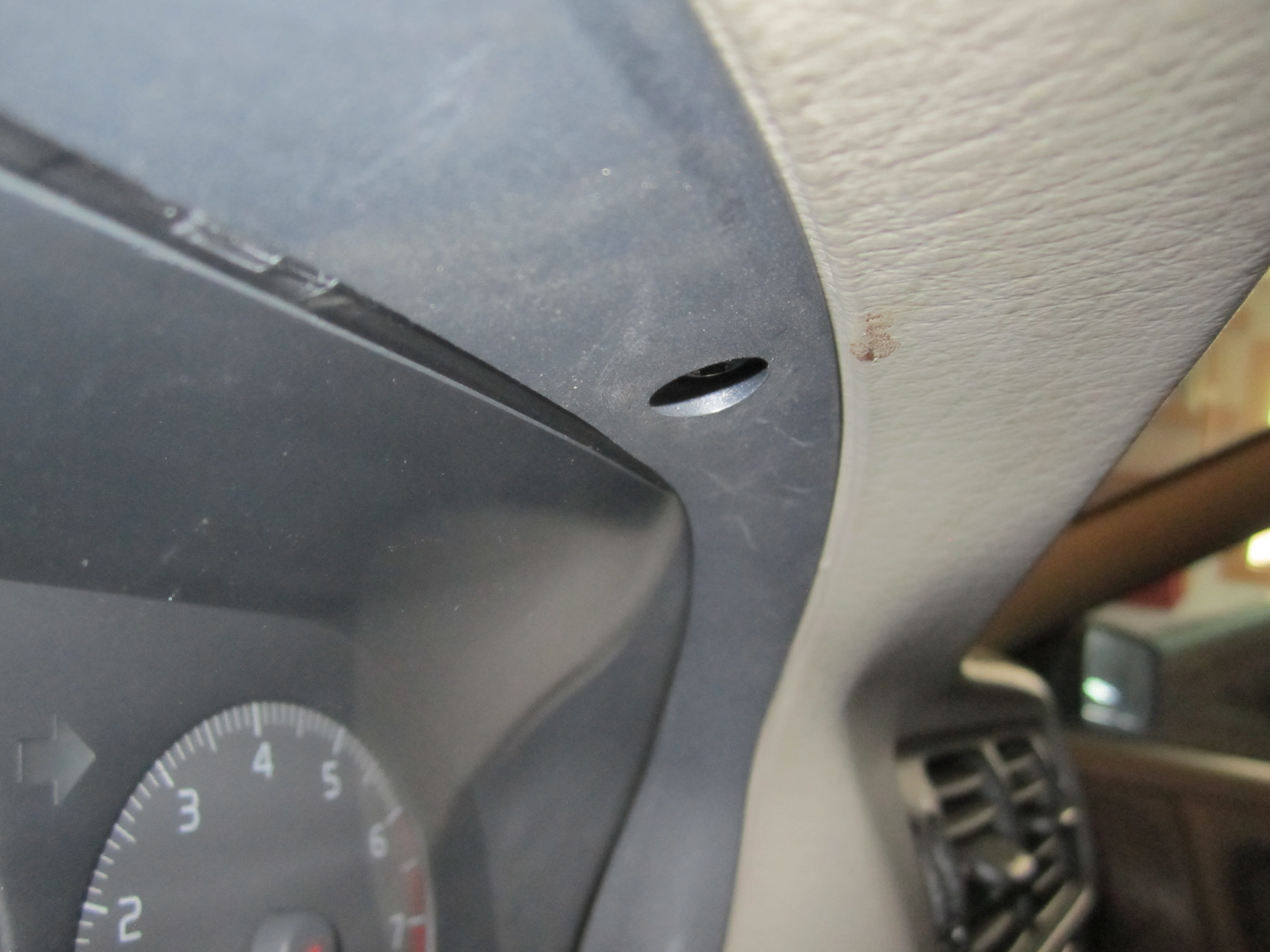 Upper part of RH side top of cluster