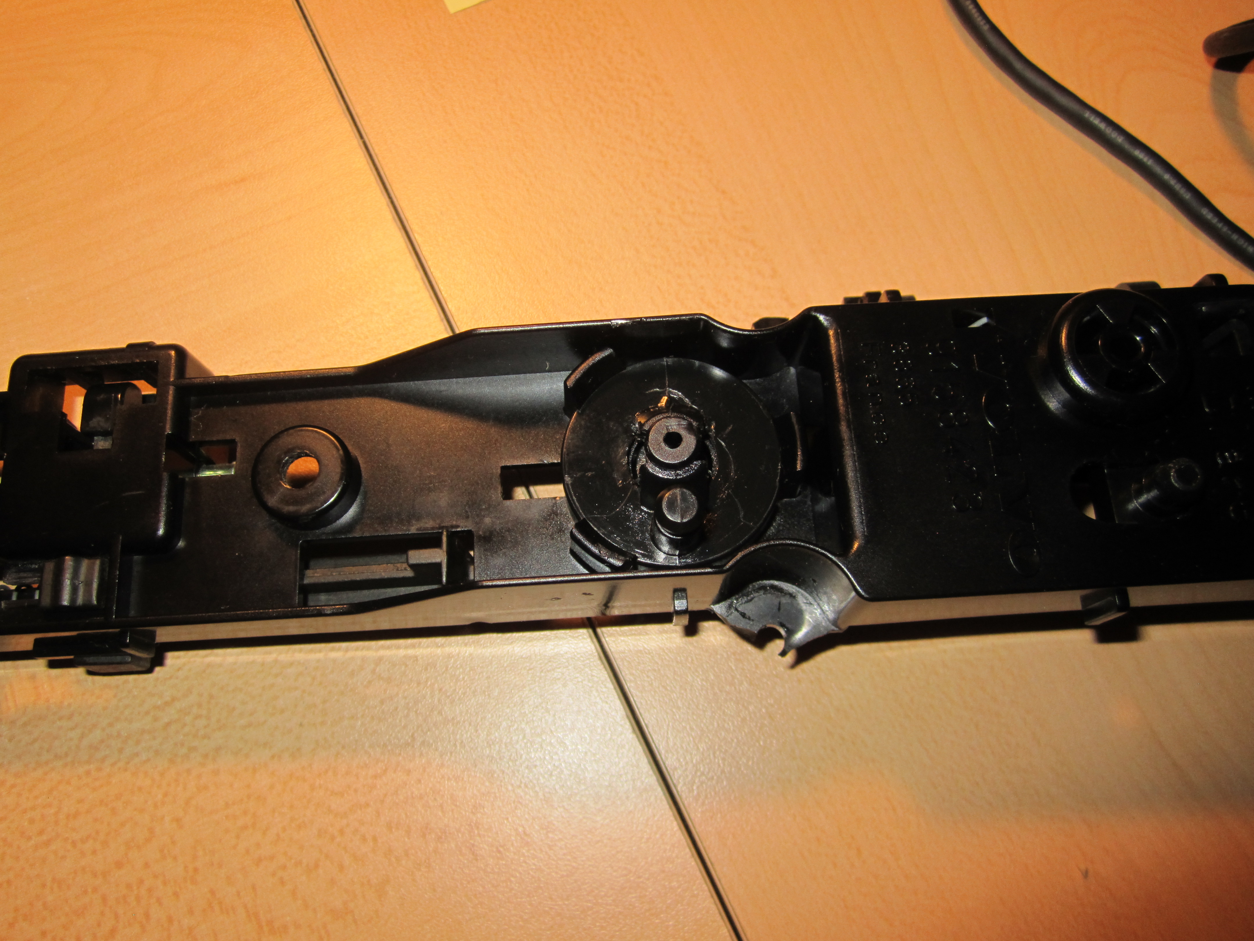 Rear of lock assembly