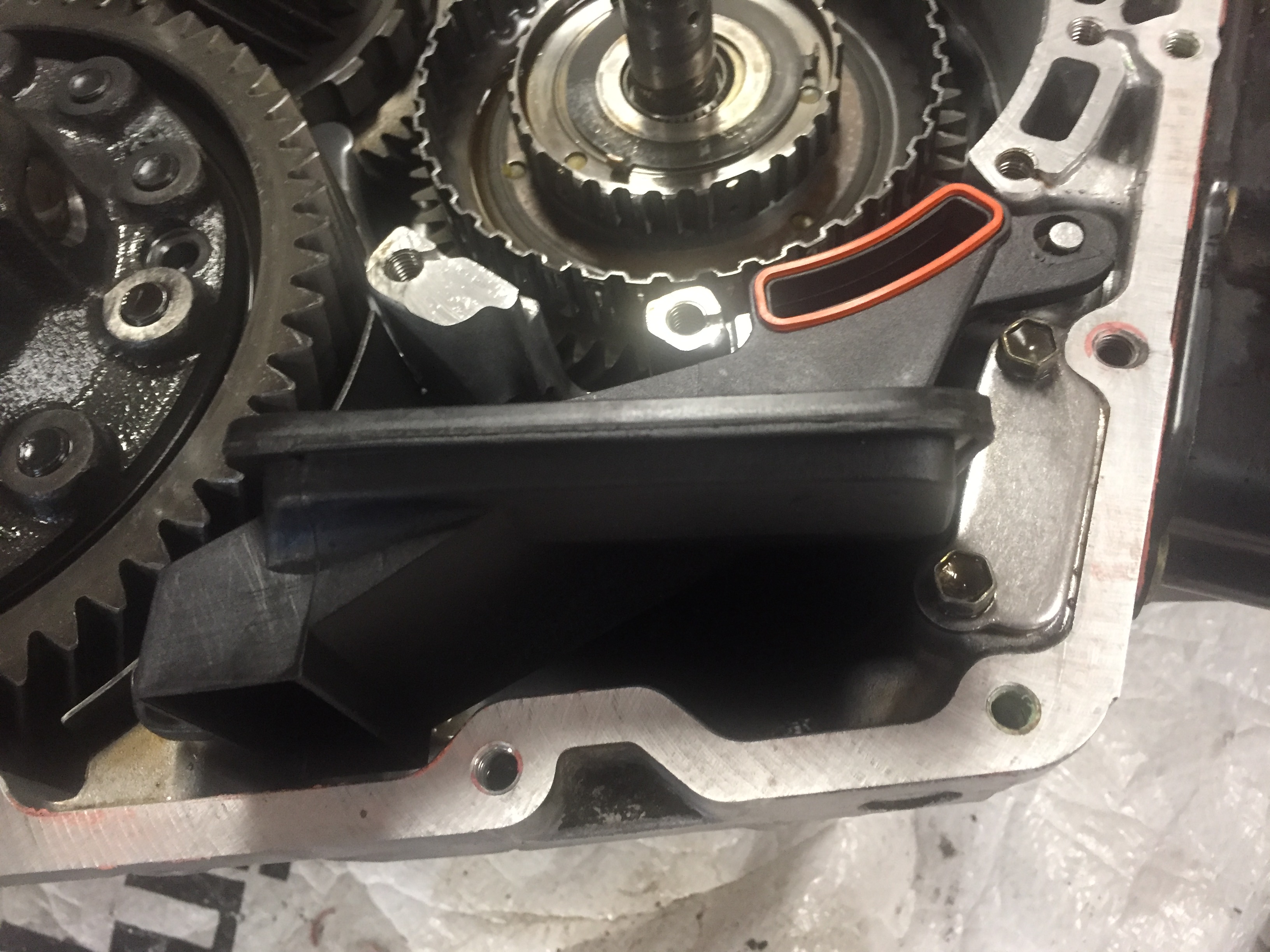 New filter installed, ready for reassembly