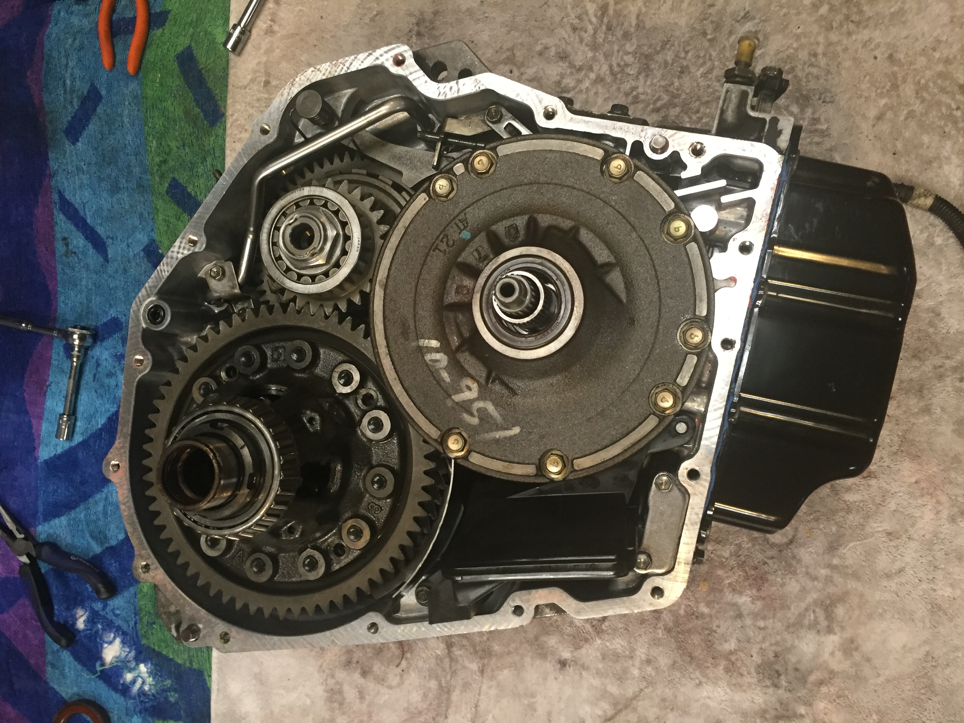 Internal shot with only the bellhousing removed