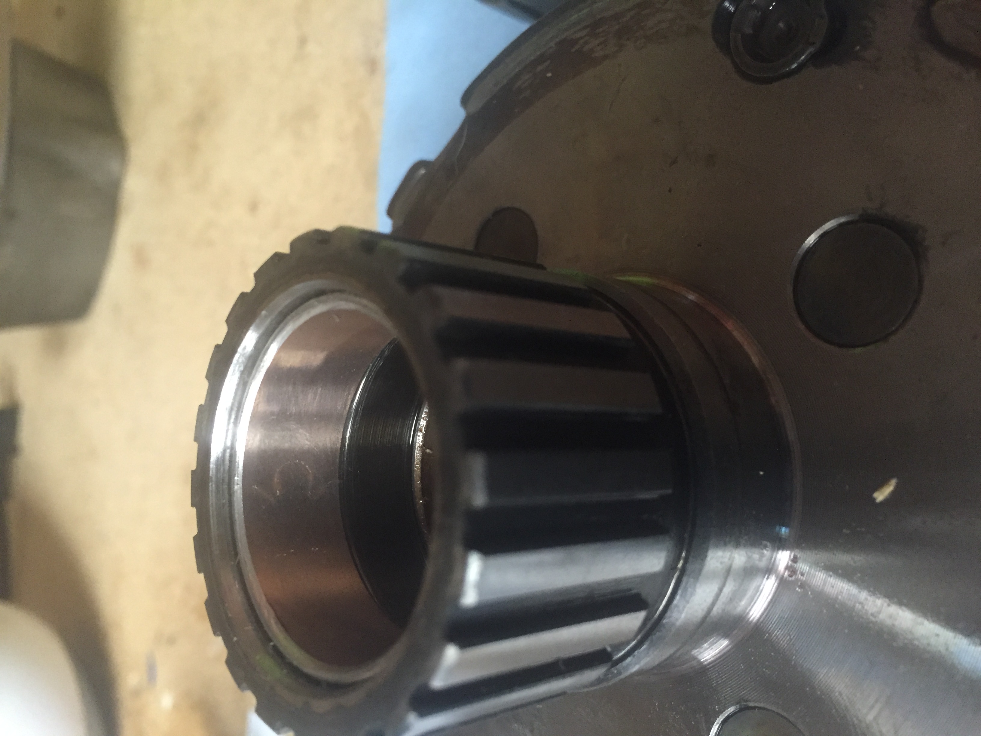 New bushing pressed into planetary