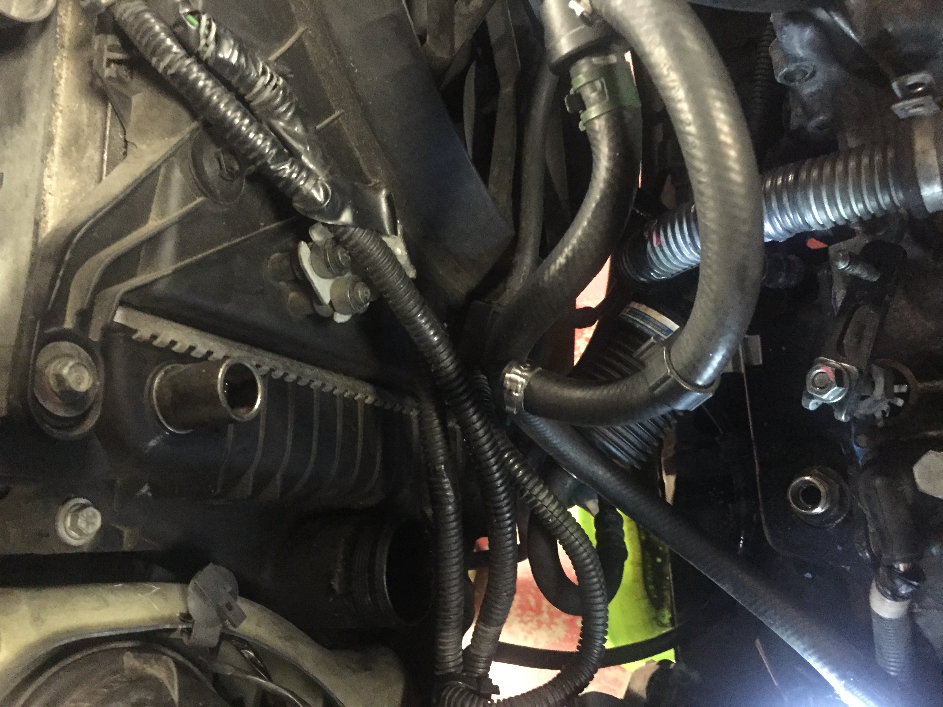 Step 25 Upper trans cooler hose removed