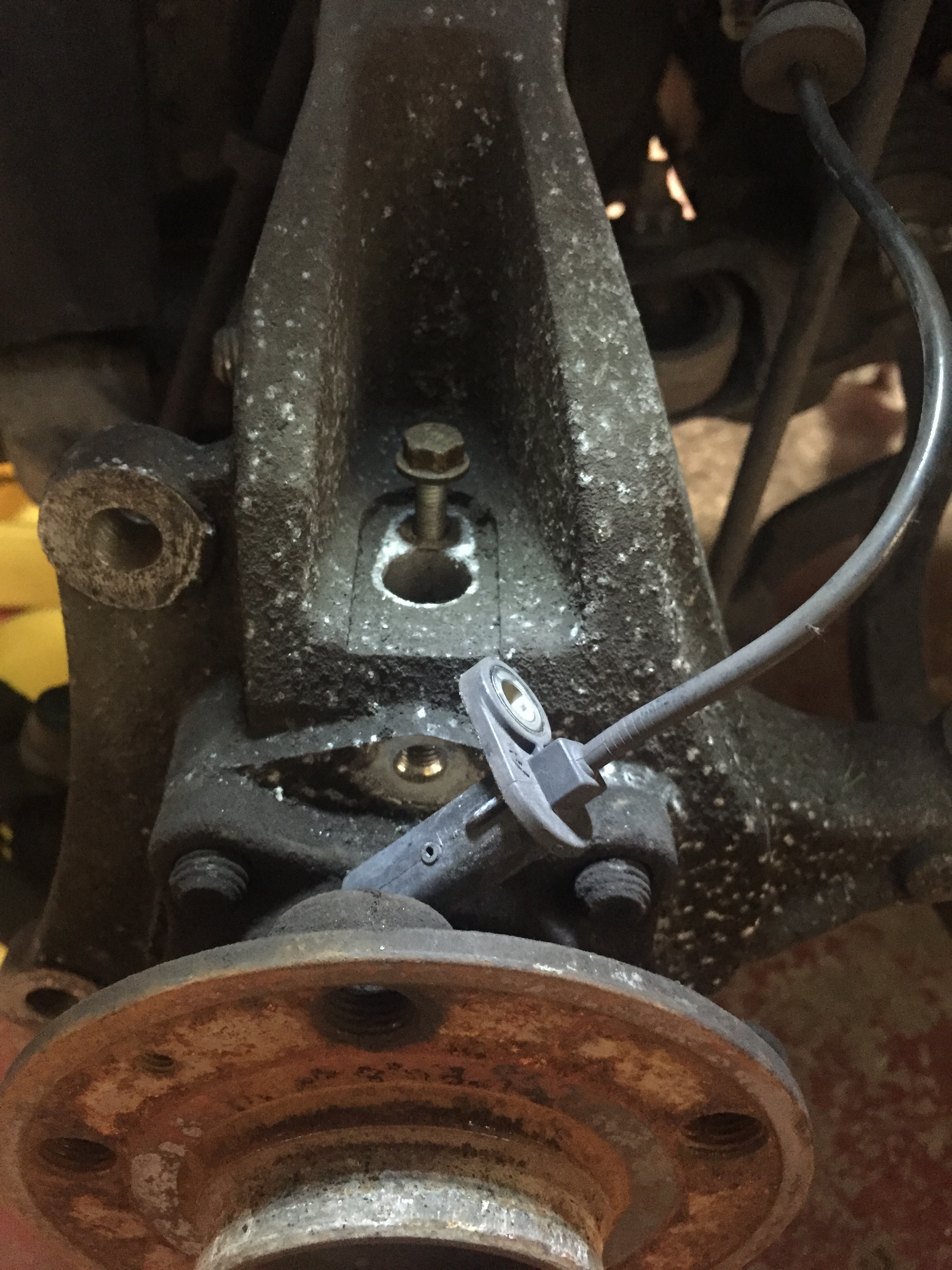 Step 33 Remove wheel speed sensor