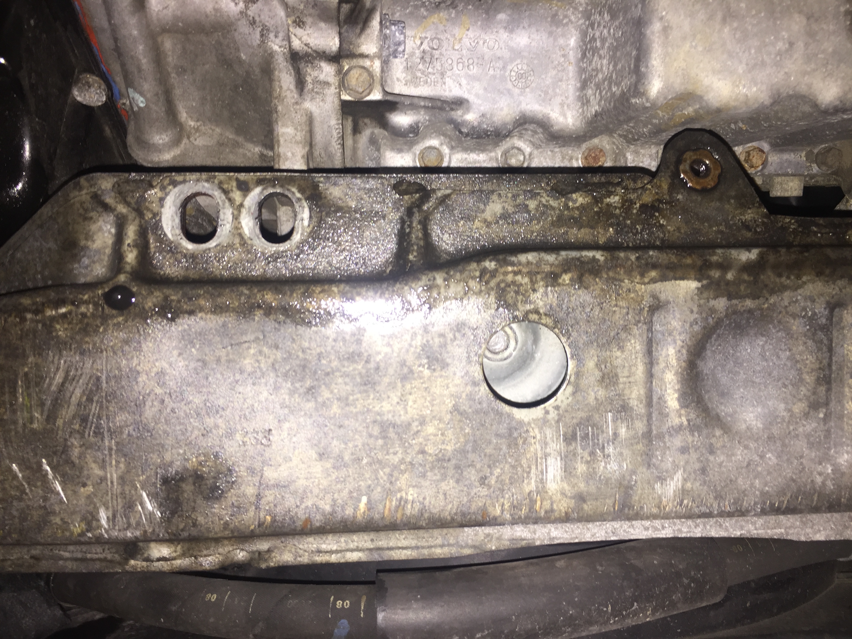 Step 43 Remove lower bolt from radiator side engine mount