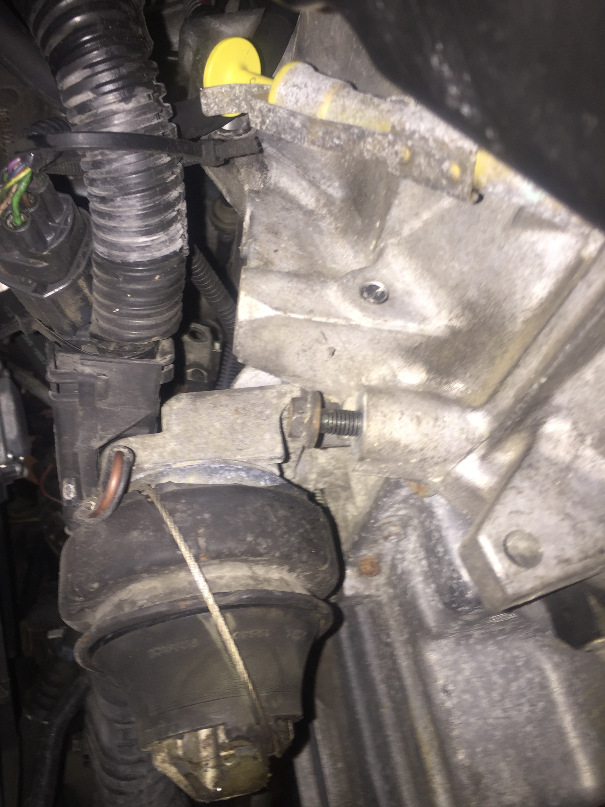 Step 47 Remove trans ground bolt