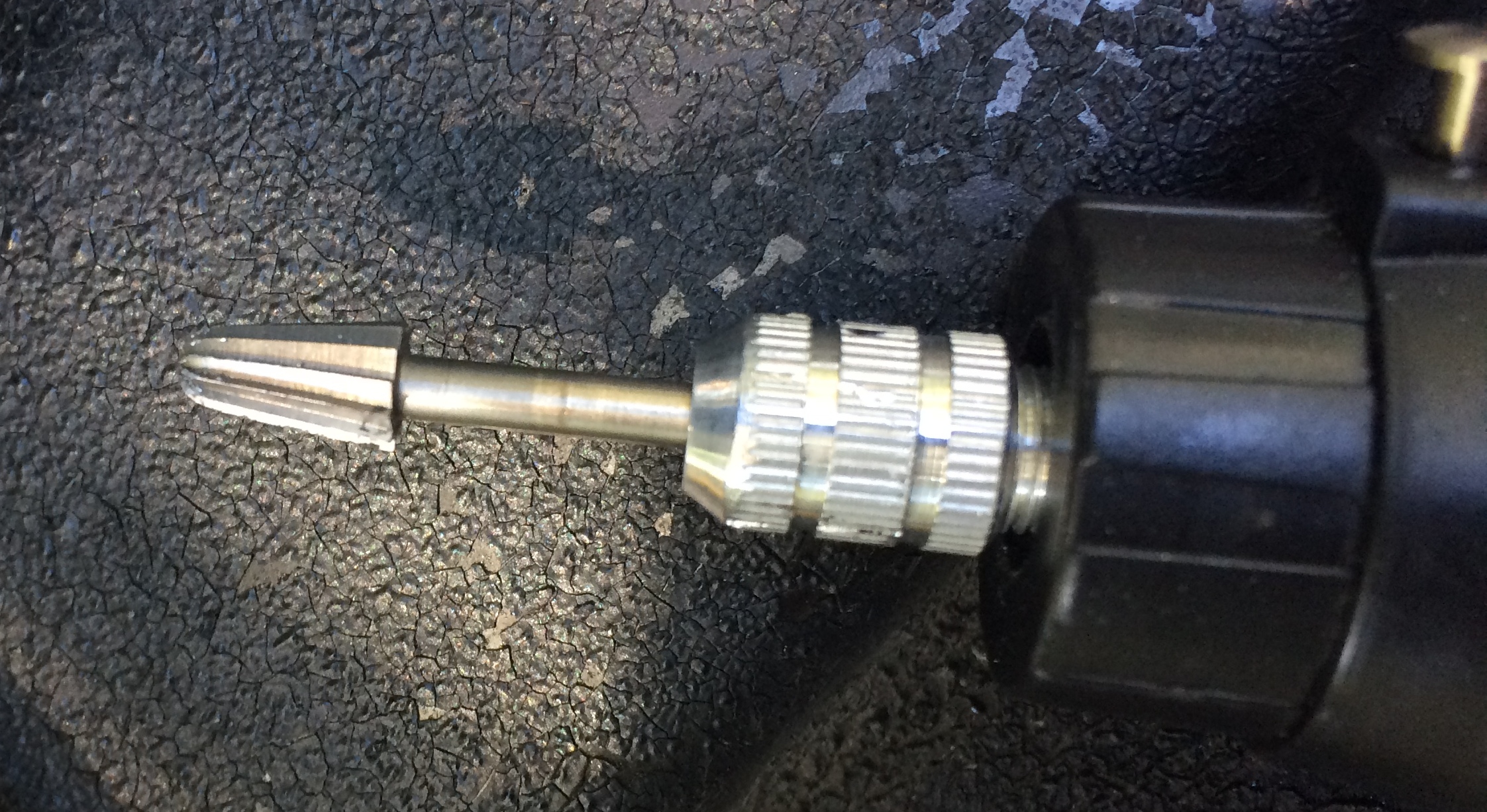 Dremel Cutter Bit fitted to Dremel Tool