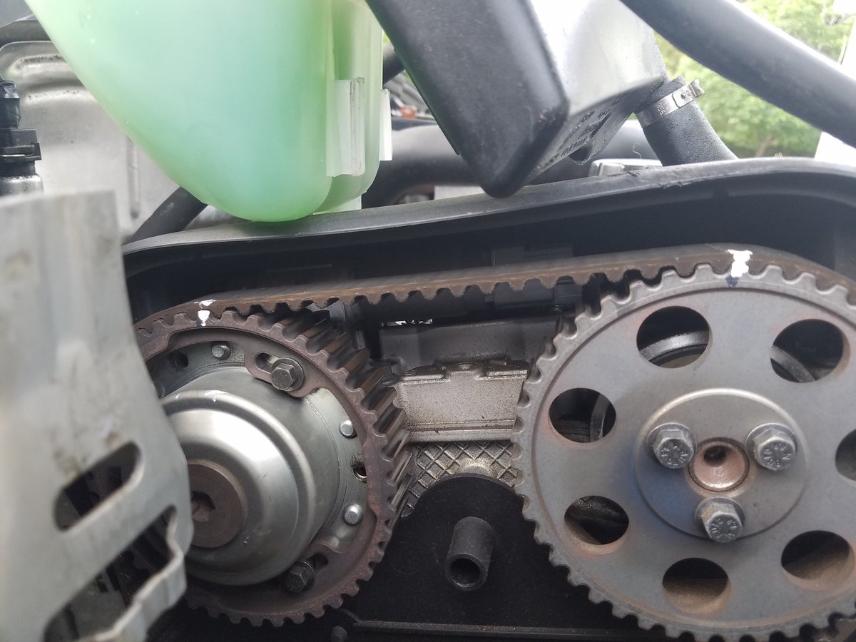 add clamps by the white-out marks