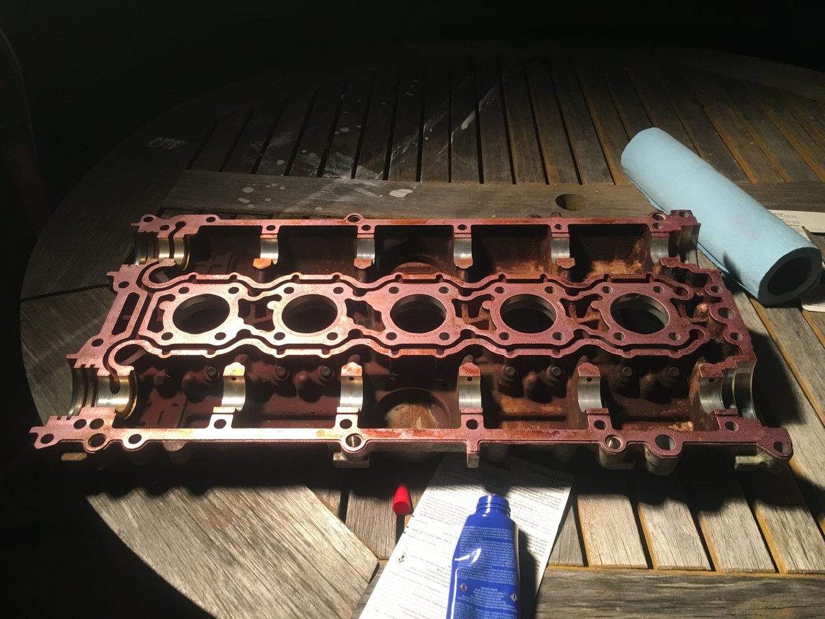 Anaerobic gasket applied