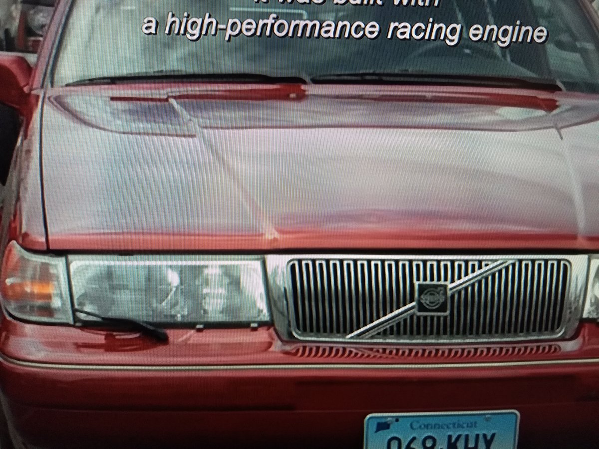 1995 Volvo 960 with a 380HP supercharged Ford V8 and a Mustang 5-speed manual transmission, built by Paul Newman for David Letterman.