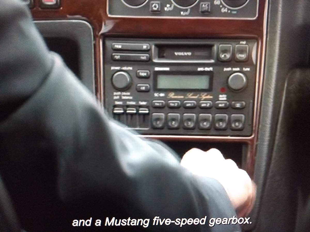 1995 Volvo 960 with a 380HP supercharged Ford V8 and a Mustang 5-speed manual transmission, built by Paul Newman for David Letterman.