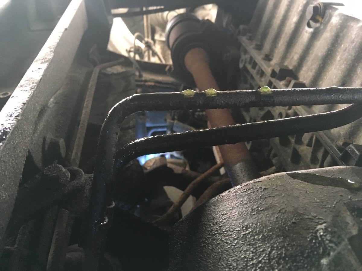 This is looking from the driver side wheel well look towards the passenger side.