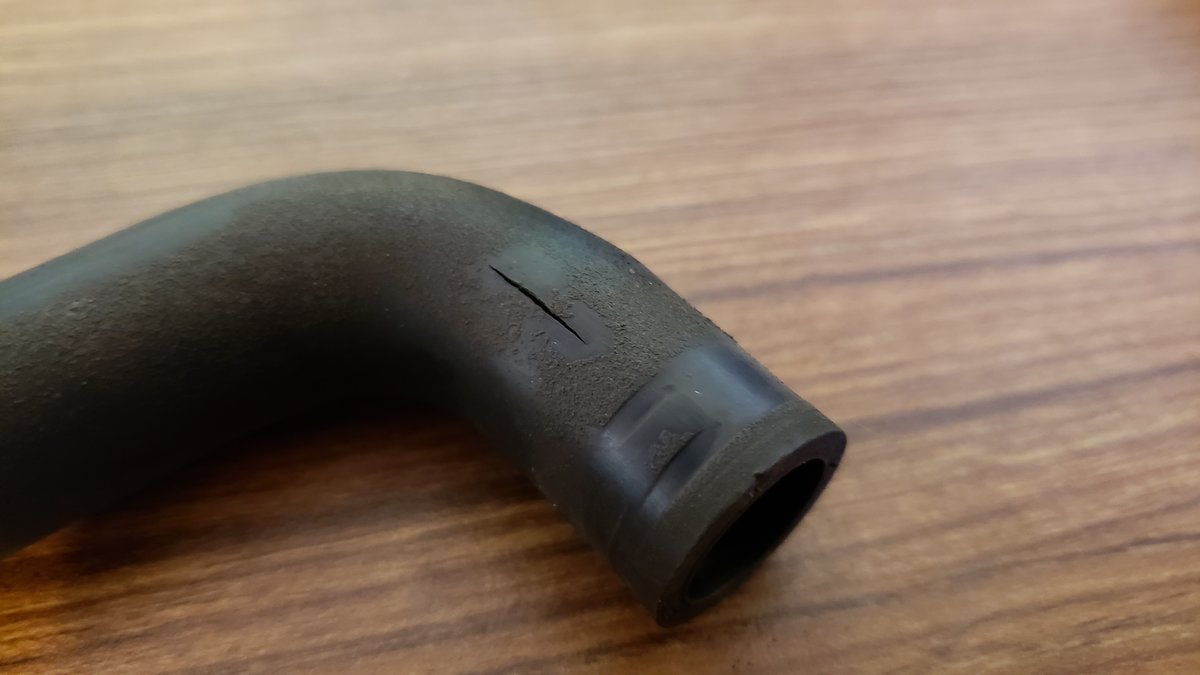 Cracked hose