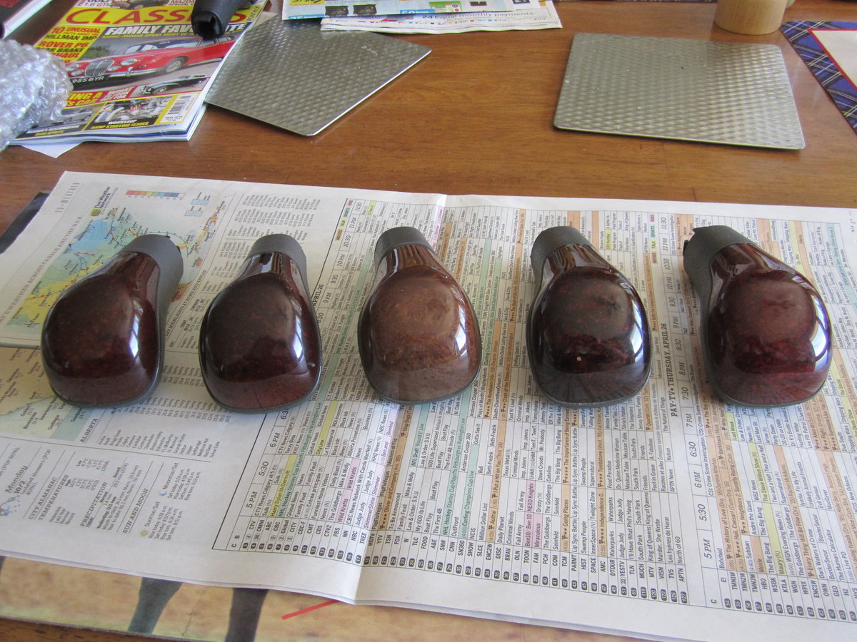 5 wood finished P80 automatic gear shift knobs