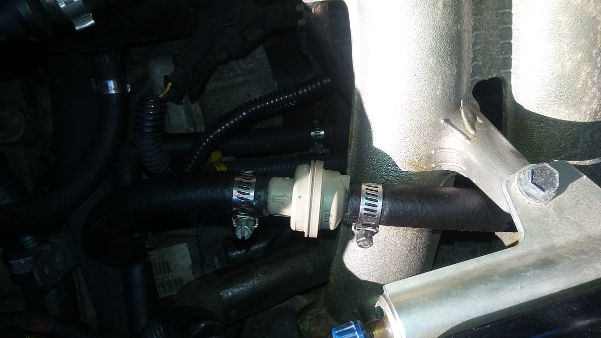 Front Check valve middle of the Intake.. N/G