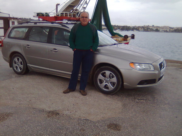 My V70 at a rainy day in a port of Greece...Hi!..