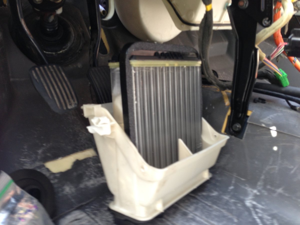 Ready to load heater core