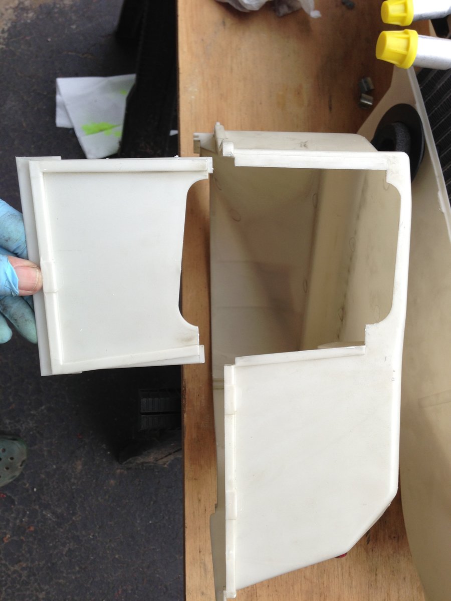 Cut out door on HVAC