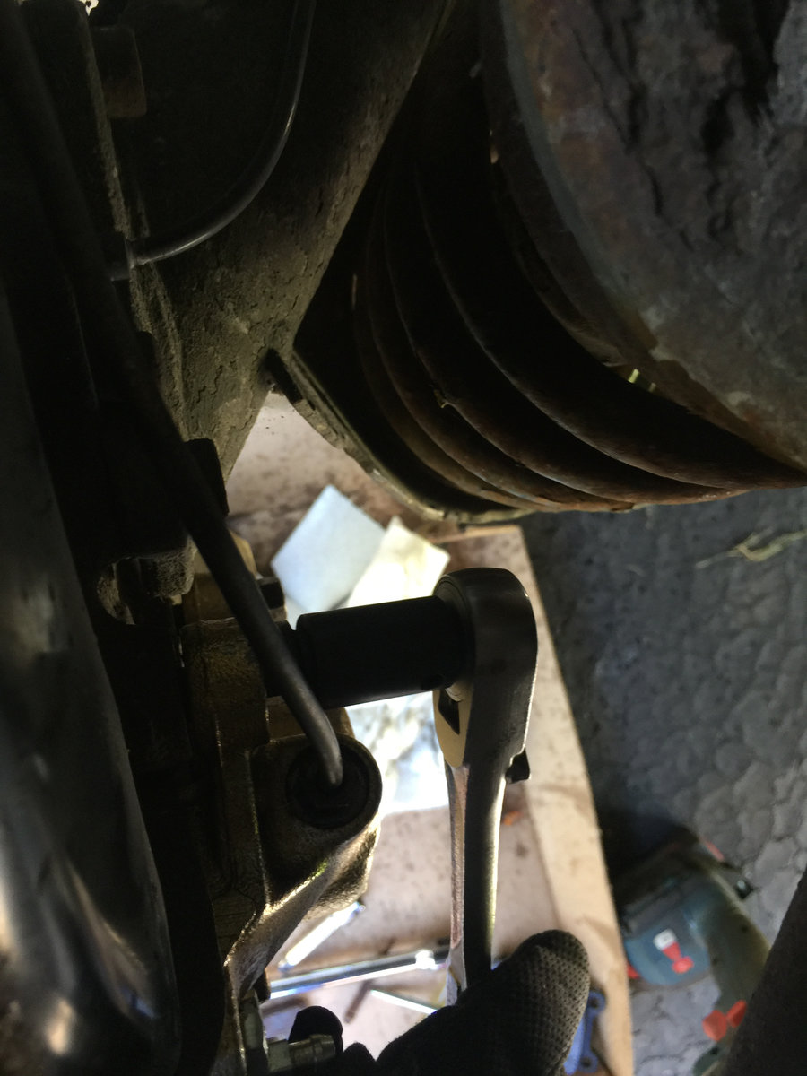 Tighten caliper bolts with lube