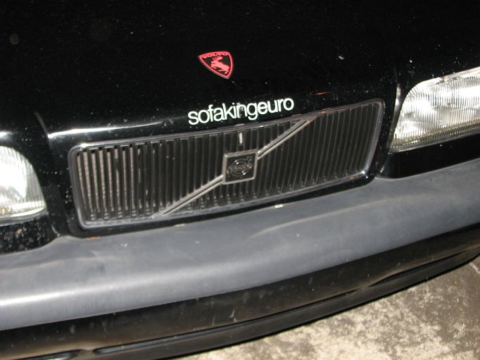 plasti dipped grille, sofakingeuro sticker