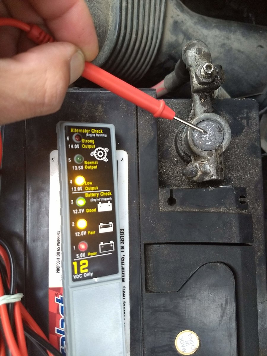 2000 Volvo V70 battery/alternator test