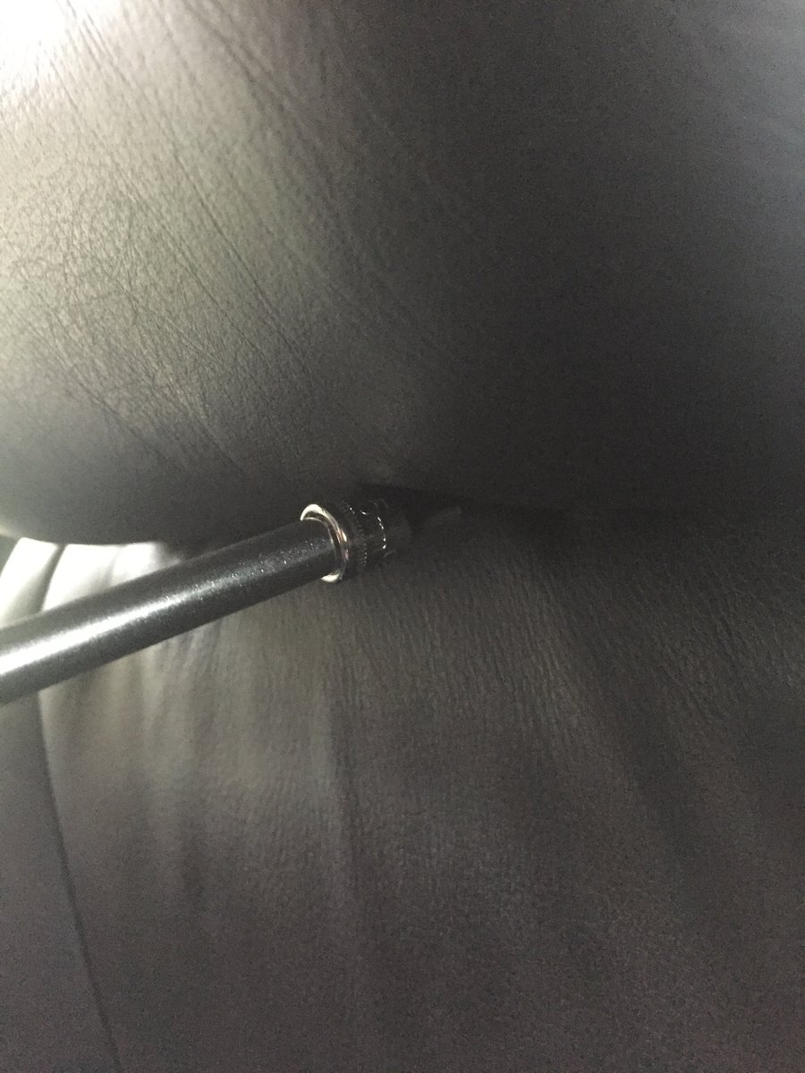 Assembly under headrest and ready to turn