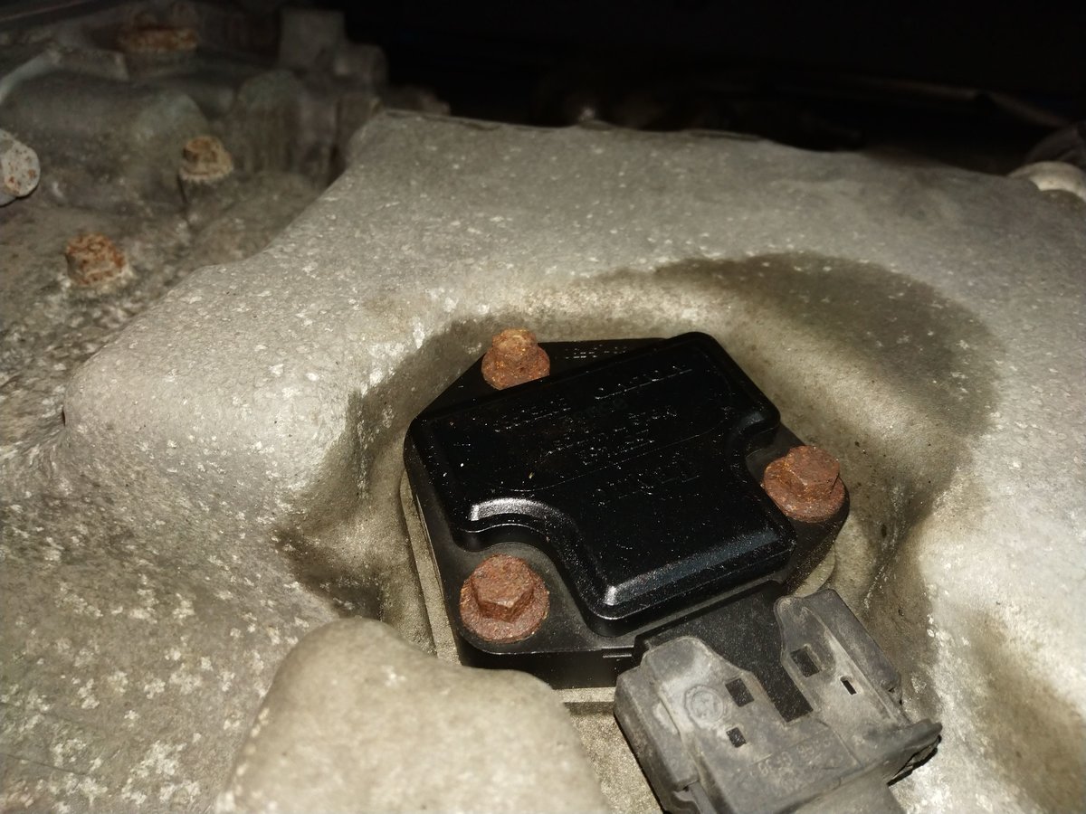 Sensor installed in oil pan - not sure why the picture was rotated 180 degrees on the upload.  Sorry.