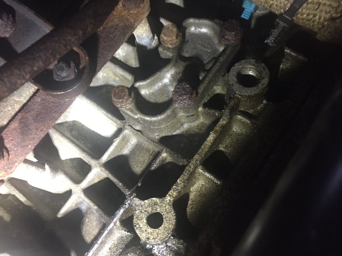 Look at the cool inspection ports for the piston oil jets - bet you didn't know that.