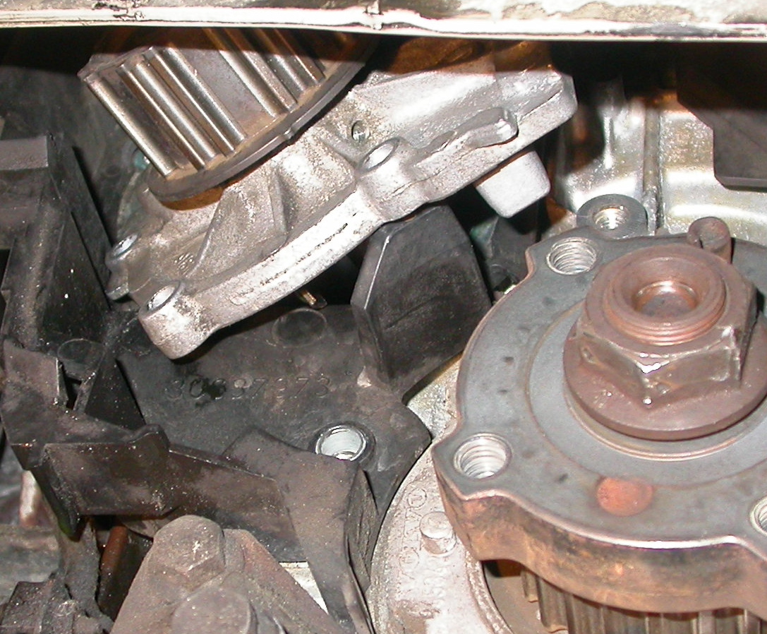 how water pump is stuck