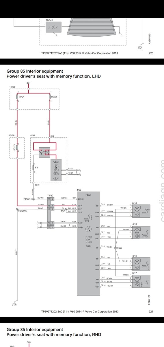 Seat elctrice diagram