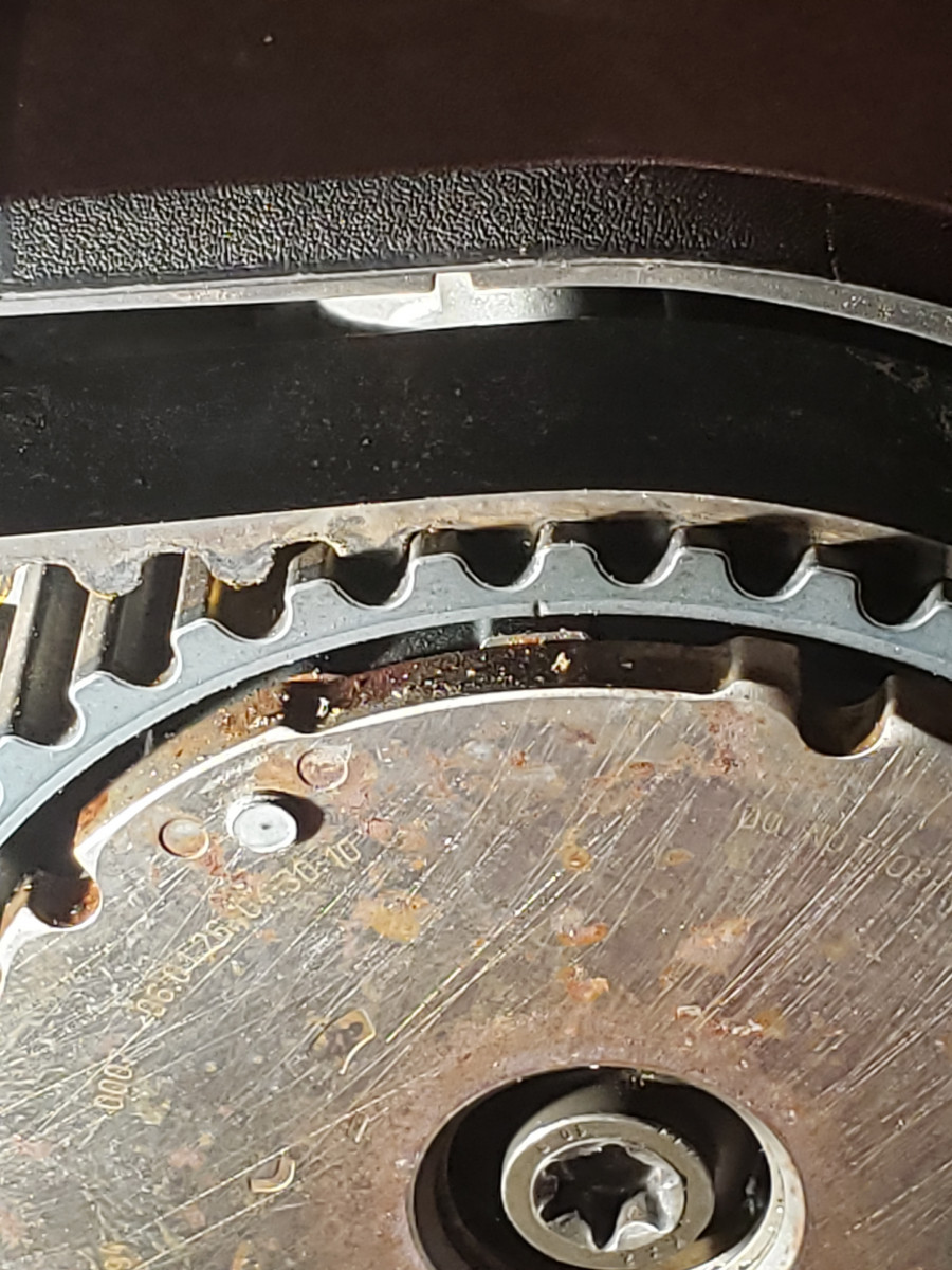 The marks are slightly off compared to the exhaust marks which are perfect.