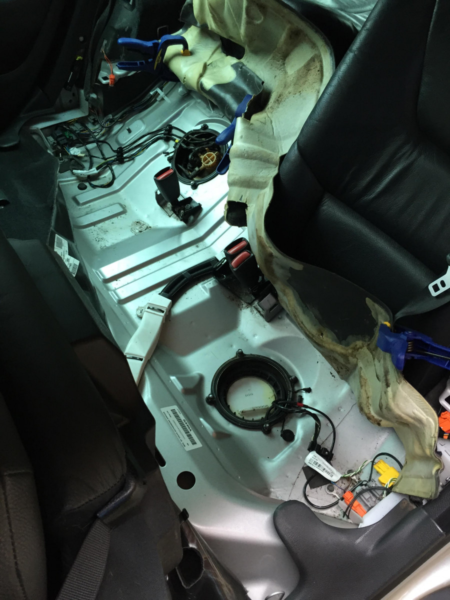 View of both access ports from drivers side.