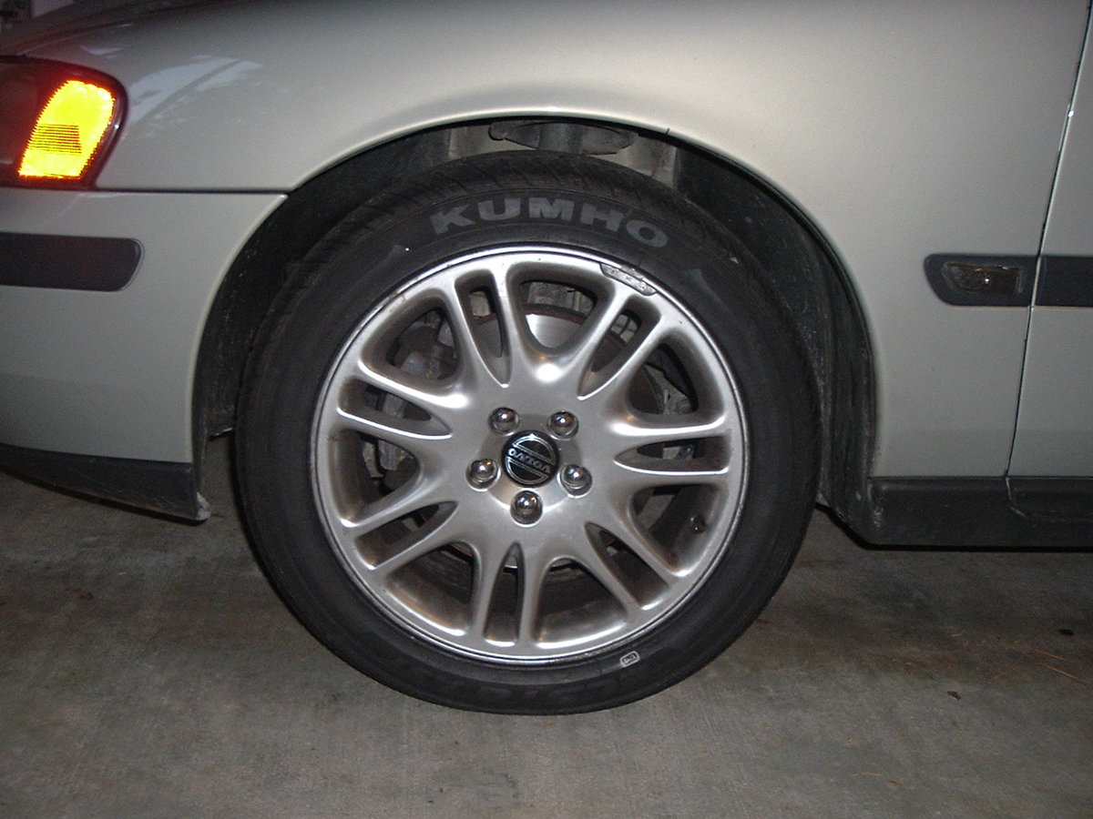 Front tire when on the ground