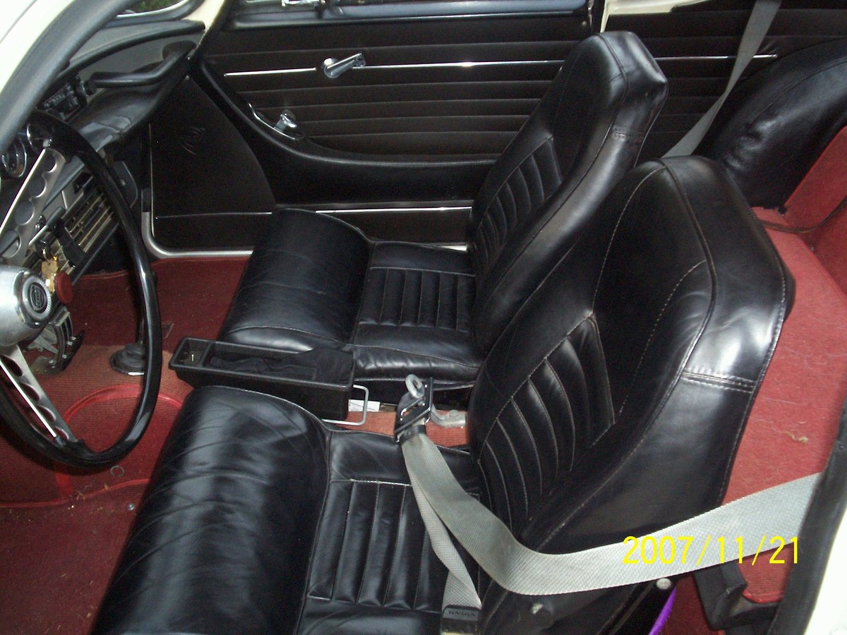 Interior in great shape. Original carpet, no floor rust. I think seats were re-covered as original.