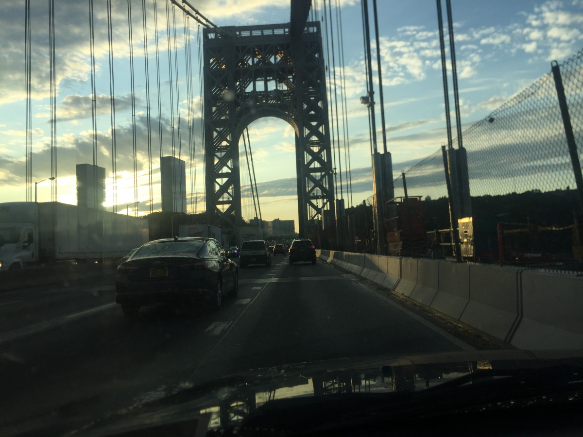 Volvocrosses the Hudson...the GW Bridge