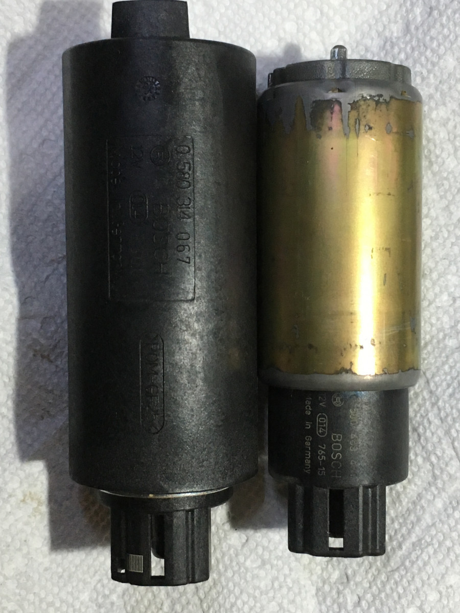 new and old pumps side by side