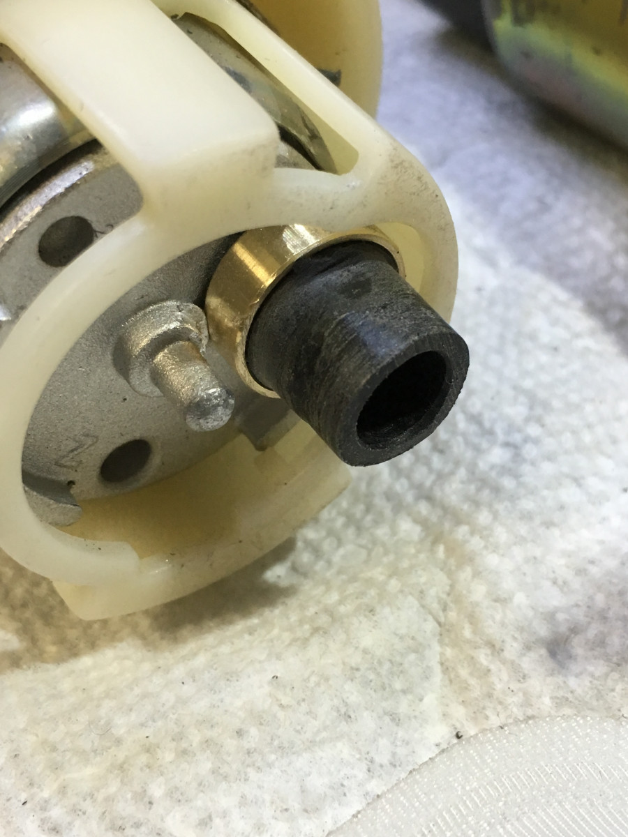 Nipple after clean up and cutting shorter