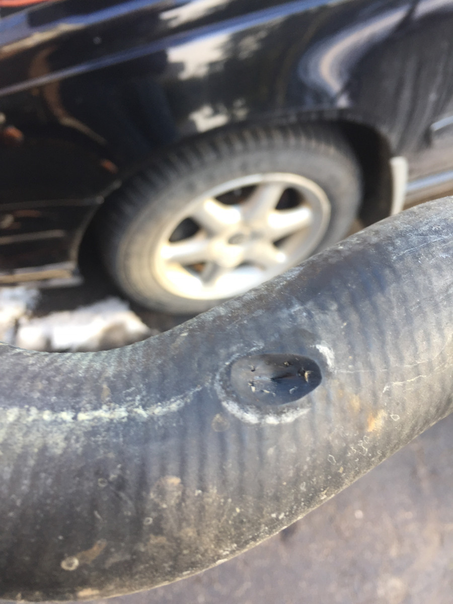 One pinhole cost one cylinder head gasket