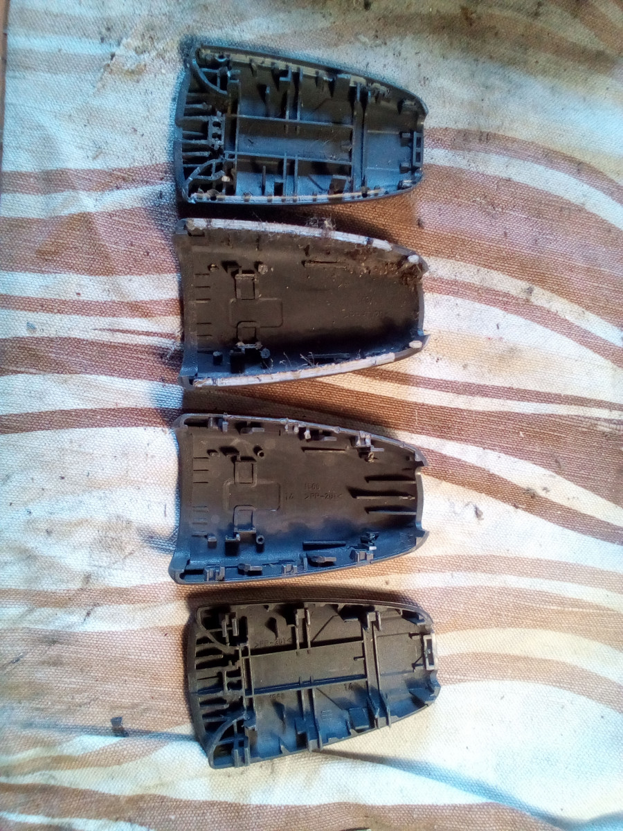 Slide apart and glued together seatbelt case