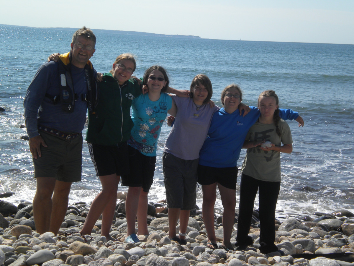 Missing one behind camera - Gay Point MV in the background