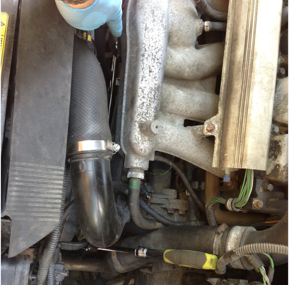 Removing compressor bolts