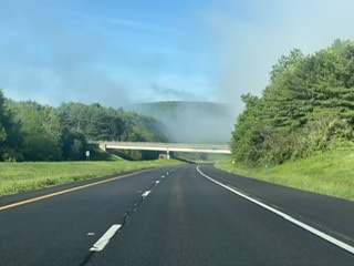 Early morning fog, I88 near Inronta