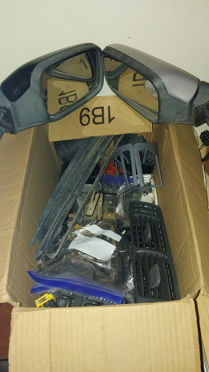 Box of SV70 parts