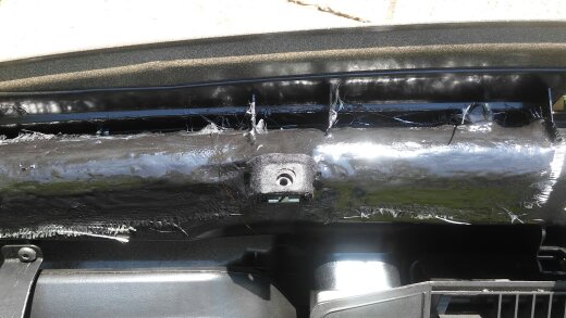 ABS with fibreglass repair