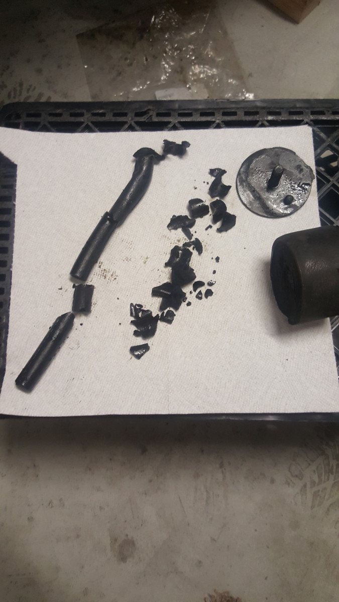 27 yr old oil return and  RH Motor mount.